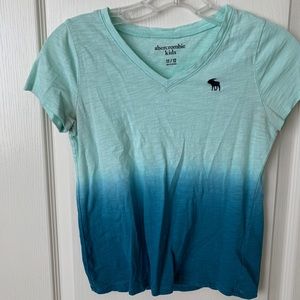 Abercrombie kids top teal/peacock blue size 11/12